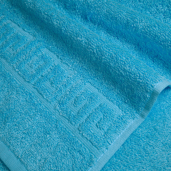 Бирюзовое махровое полотенце  (А) ( 40х70)