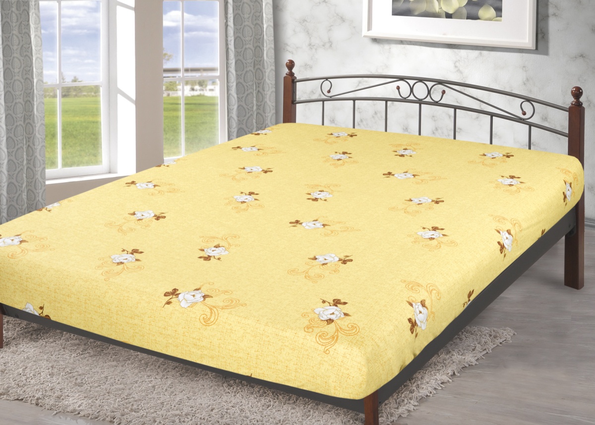 Простыня на резинке сатин