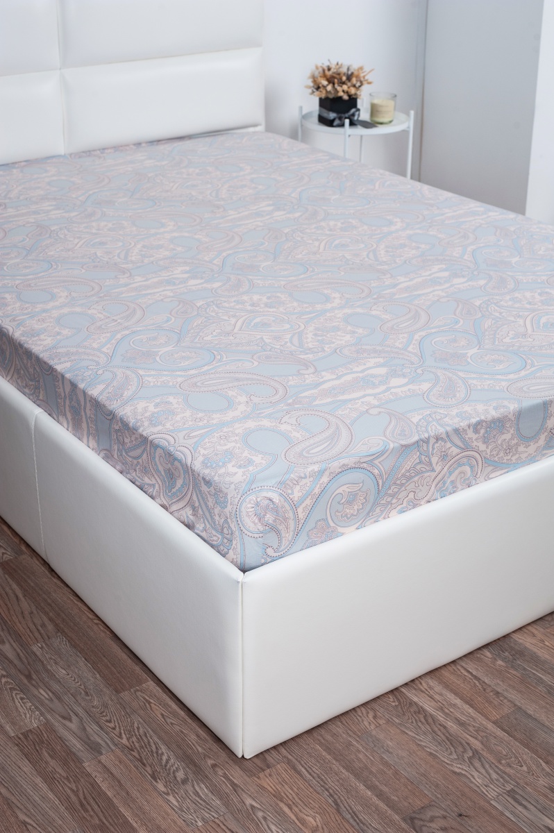 Простыня на резинке поплин