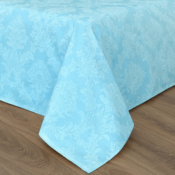 Аквамарин простыня (1,5 спальный поплин-жаккард)