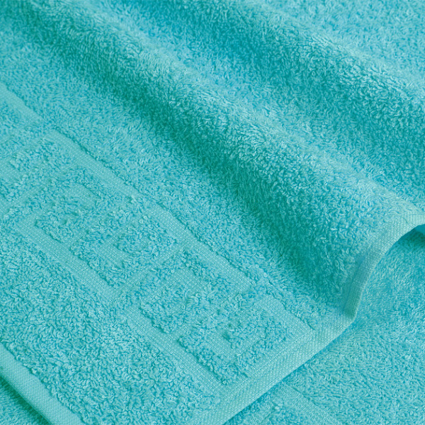 Бирюзовое махровое полотенце (А) (50х90)