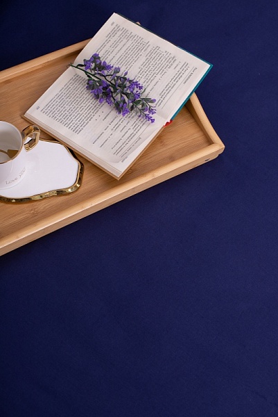 Индиго простыня (евро поплин г/к)