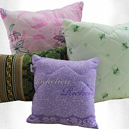 Подушка стеганая полиэфирное волокно акция