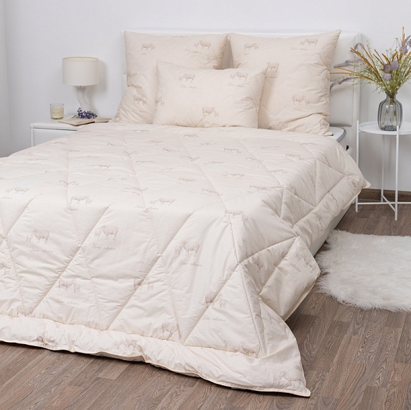 Одеяло "Овечья шерсть" Премиум стандарт тематика (2 спальный)