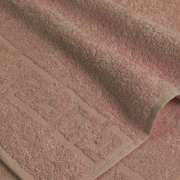 Коричневое махровое полотенце  (А) (50х90)