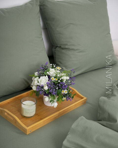 Олива набор наволочек 70х70  (поплин г/к )