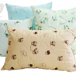 Подушка стеганая Лебяжий пух акция