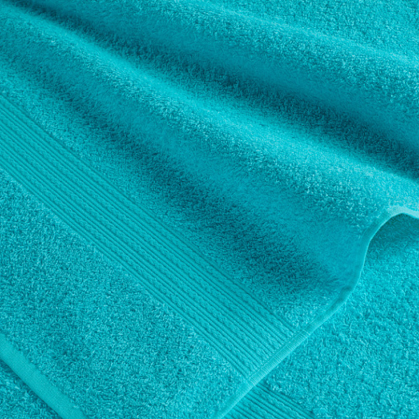 Бирюзовое махровое полотенце (БА) ( 70х140)