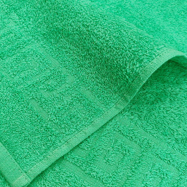Мятное махровое полотенце (А) (50х90)