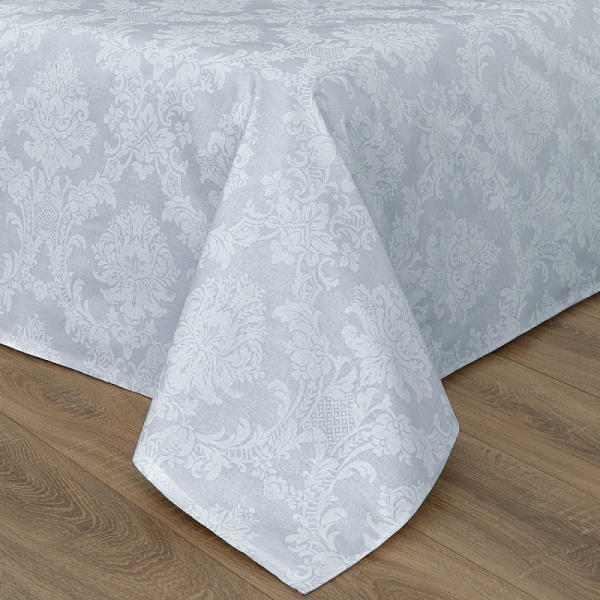 Графит простыня (1,5 спальный поплин-жаккард)