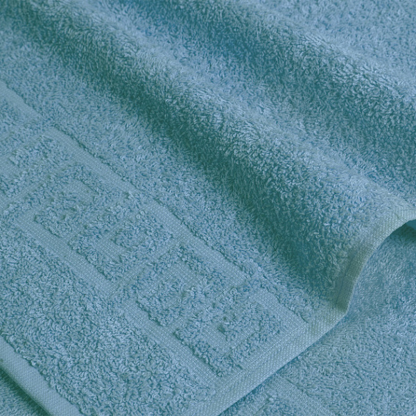 Синее махровое полотенце (А) ( 40х70)