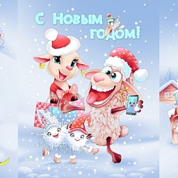 Новогодняя сказка 13703/1 (Вафельное полотно 150 см)