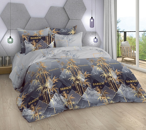 Бамбук (КПБ Поплин евро)