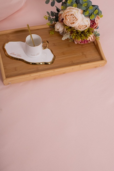 Персик простыня (евро поплин г/к)