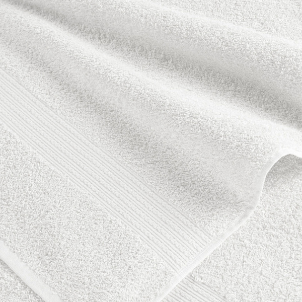 Белое махровое полотенце (БА) ( 70х140)