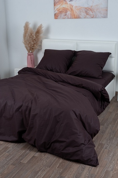 Шоколад пододеяльник (2 спальный поплин г/к)